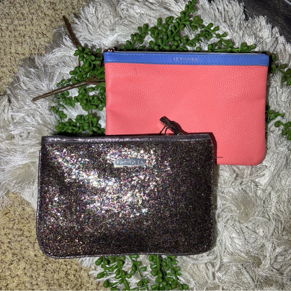 -💙2/$40💙Set of TWO Sephora Mini Makeup Zipper Bags